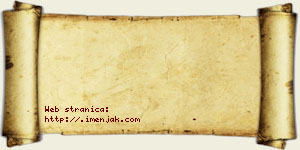 Jovana Kovjanić vizit kartica